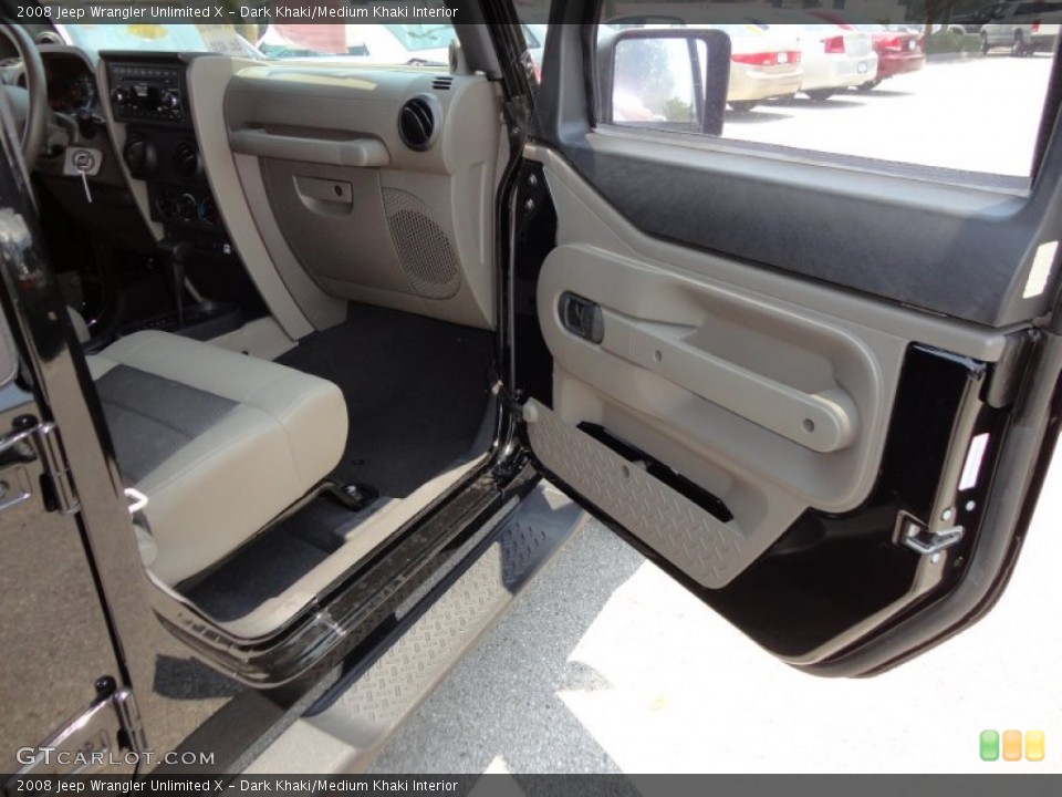 Dark Khaki/Medium Khaki Interior Door Panel for the 2008 Jeep Wrangler Unlimited X #52316574