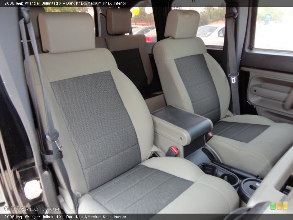 Dark Khaki/Medium Khaki Interior Photo for the 2008 Jeep Wrangler Unlimited X #52316604