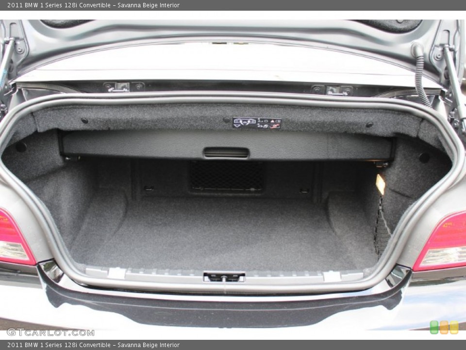 Savanna Beige Interior Trunk for the 2011 BMW 1 Series 128i Convertible #52316892