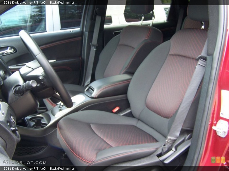 Black/Red Interior Photo for the 2011 Dodge Journey R/T AWD #52319634