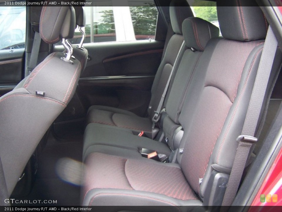 Black/Red Interior Photo for the 2011 Dodge Journey R/T AWD #52319682