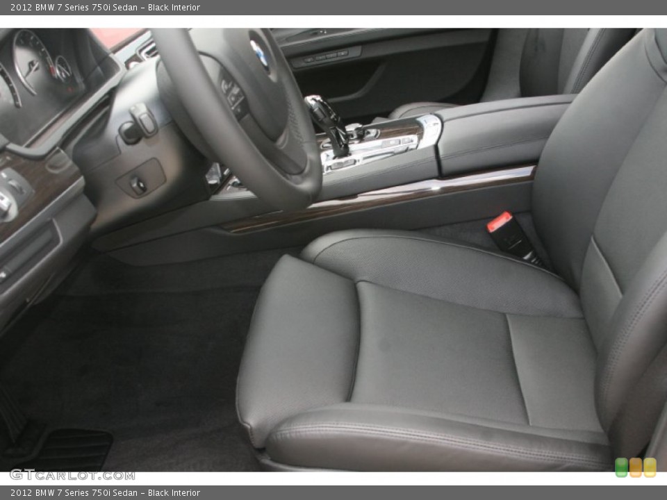 Black Interior Photo for the 2012 BMW 7 Series 750i Sedan #52320918