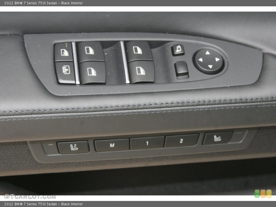 Black Interior Controls for the 2012 BMW 7 Series 750i Sedan #52320990