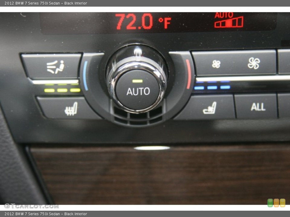 Black Interior Controls for the 2012 BMW 7 Series 750i Sedan #52321032