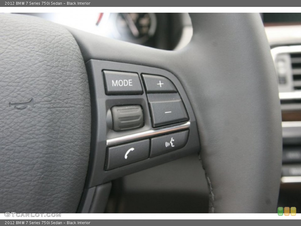 Black Interior Controls for the 2012 BMW 7 Series 750i Sedan #52321095