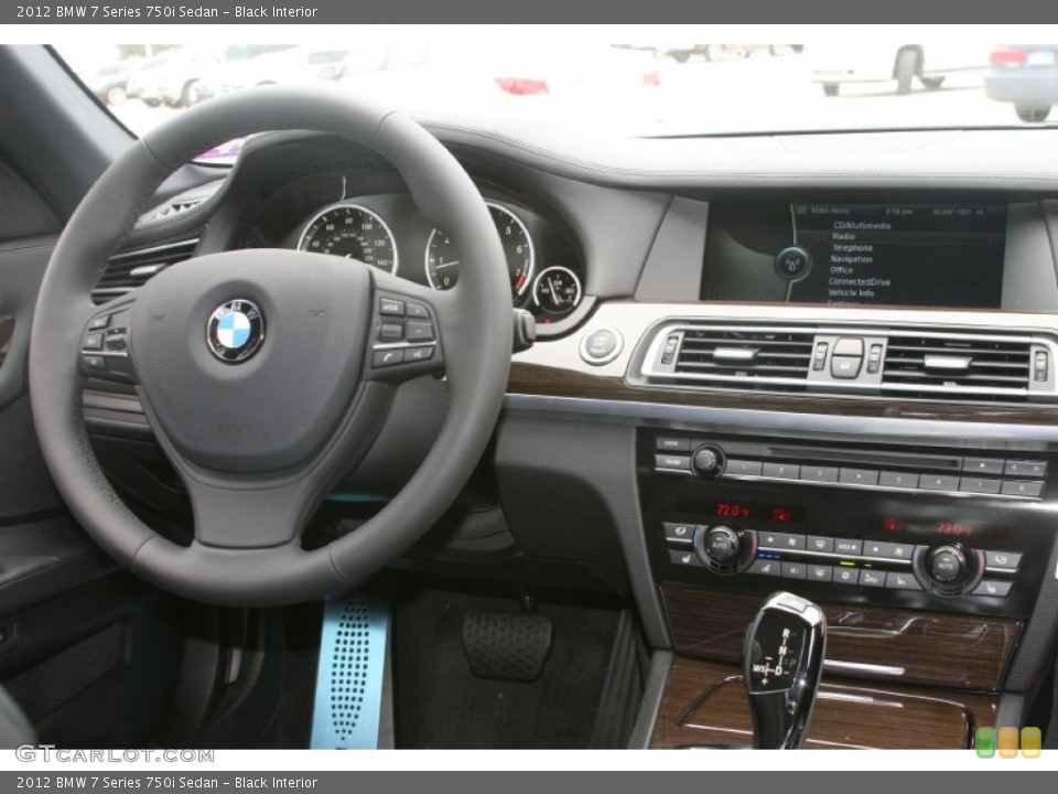 Black Interior Dashboard for the 2012 BMW 7 Series 750i Sedan #52321182