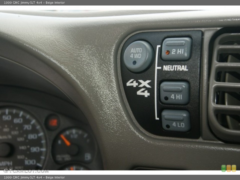 Beige Interior Controls for the 1999 GMC Jimmy SLT 4x4 #52321887