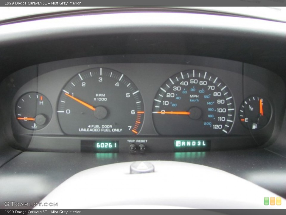 Mist Gray Interior Gauges for the 1999 Dodge Caravan SE #52323429