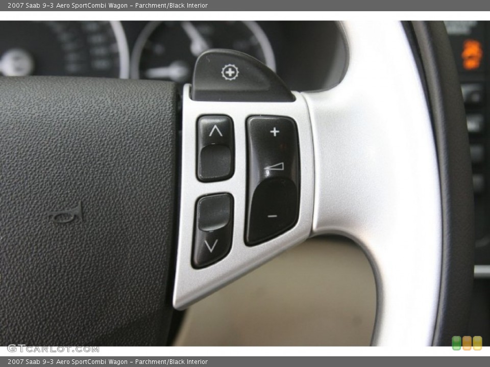 Parchment/Black Interior Controls for the 2007 Saab 9-3 Aero SportCombi Wagon #52323468