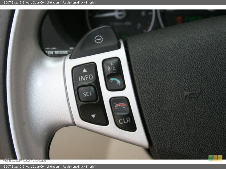 Parchment/Black Interior Controls for the 2007 Saab 9-3 Aero SportCombi Wagon #52323483