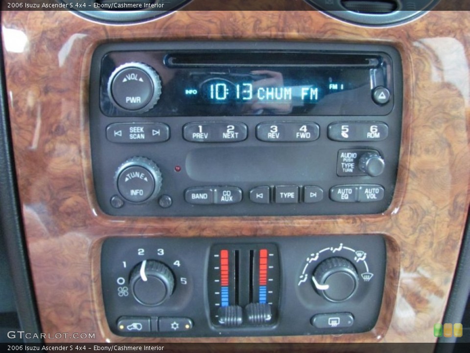 Ebony/Cashmere Interior Controls for the 2006 Isuzu Ascender S 4x4 #52323696