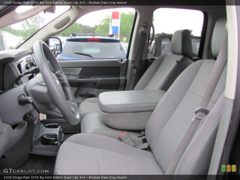 Medium Slate Gray Interior Photo for the 2008 Dodge Ram 1500 Big Horn Edition Quad Cab 4x4 #52324050