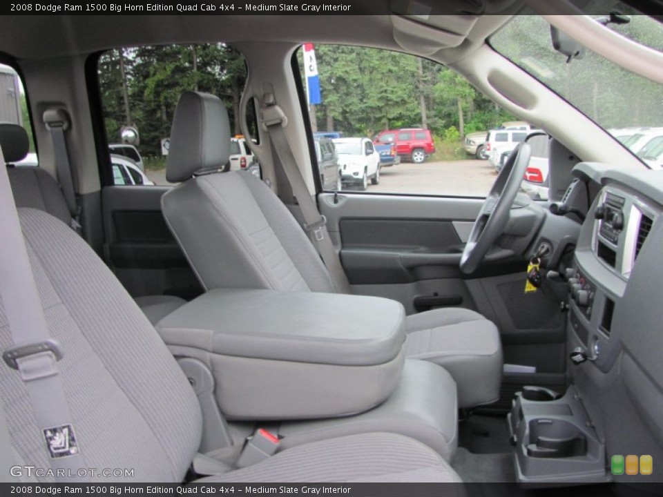 Medium Slate Gray Interior Photo for the 2008 Dodge Ram 1500 Big Horn Edition Quad Cab 4x4 #52324155