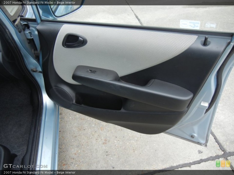 Beige Interior Door Panel for the 2007 Honda Fit  #52324770