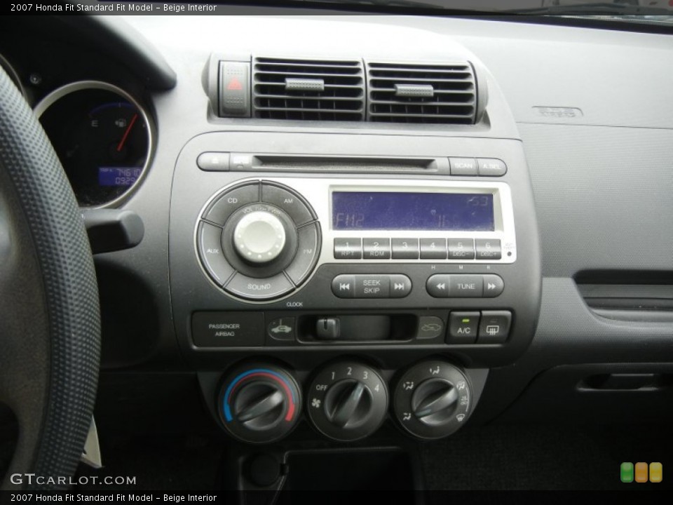 Beige Interior Controls for the 2007 Honda Fit  #52324935
