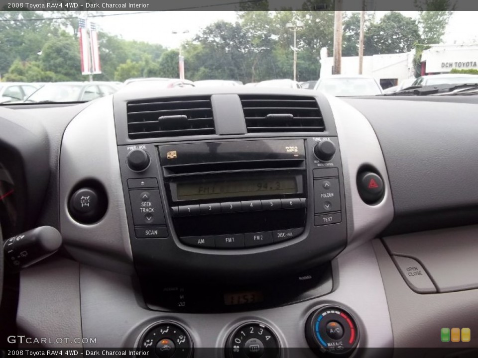 Dark Charcoal Interior Controls for the 2008 Toyota RAV4 4WD #52325523