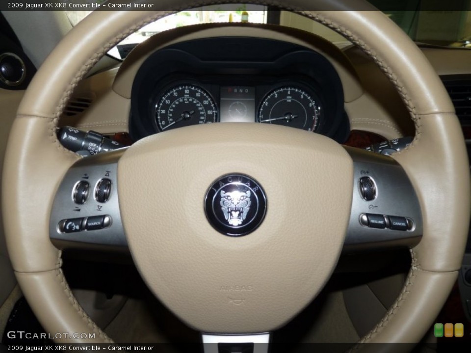 Caramel Interior Steering Wheel for the 2009 Jaguar XK XK8 Convertible #52329189