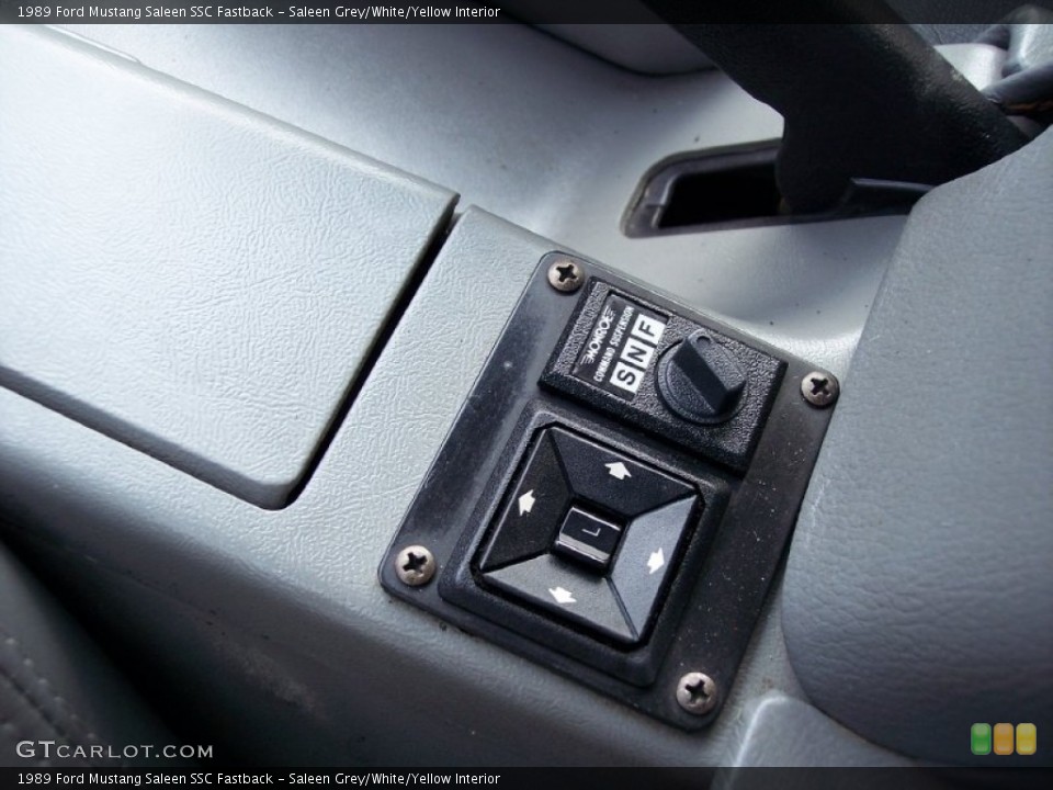 Saleen Grey/White/Yellow Interior Controls for the 1989 Ford Mustang Saleen SSC Fastback #52329429