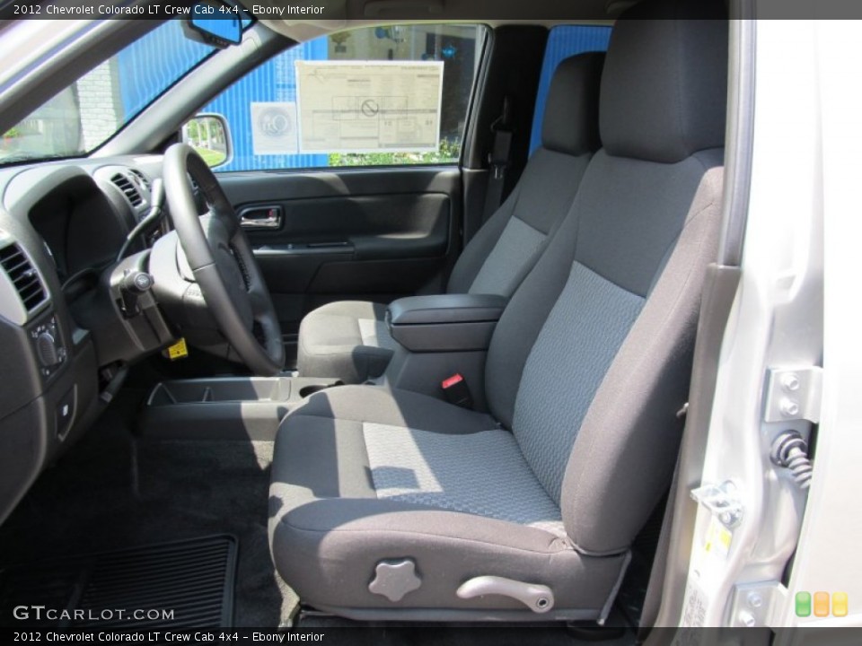 Ebony Interior Photo for the 2012 Chevrolet Colorado LT Crew Cab 4x4 #52329642