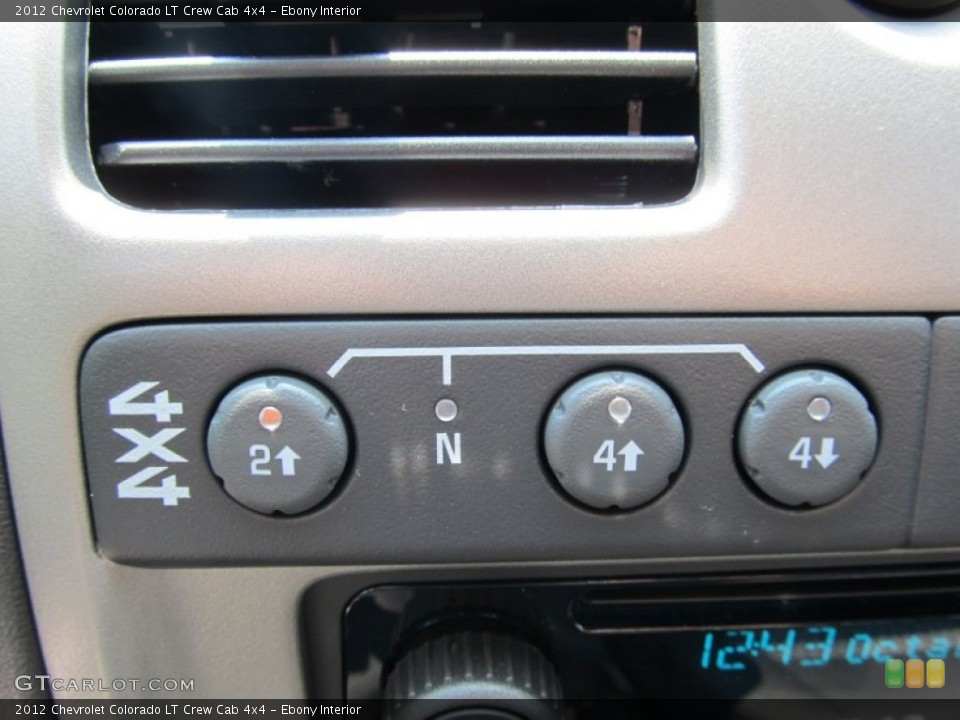 Ebony Interior Controls for the 2012 Chevrolet Colorado LT Crew Cab 4x4 #52329711