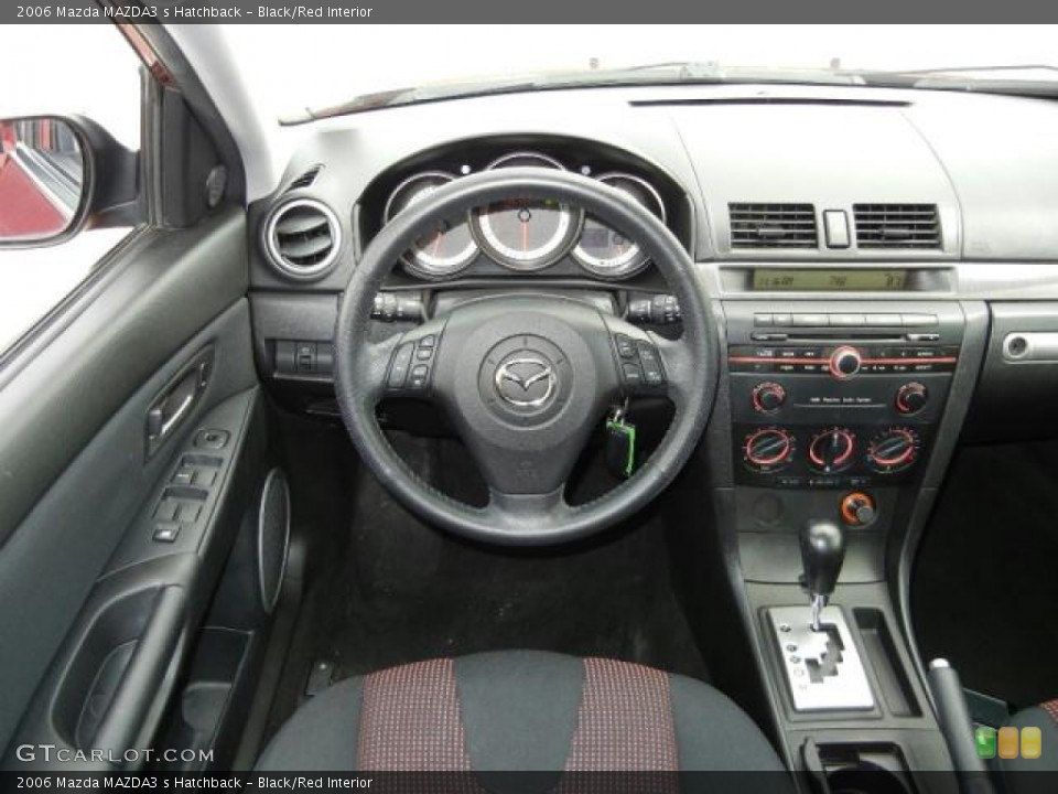 Black/Red Interior Dashboard for the 2006 Mazda MAZDA3 s Hatchback #52329876