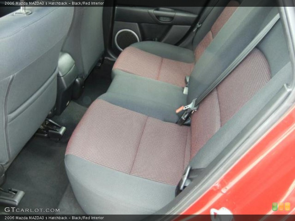 Black/Red Interior Photo for the 2006 Mazda MAZDA3 s Hatchback #52329903