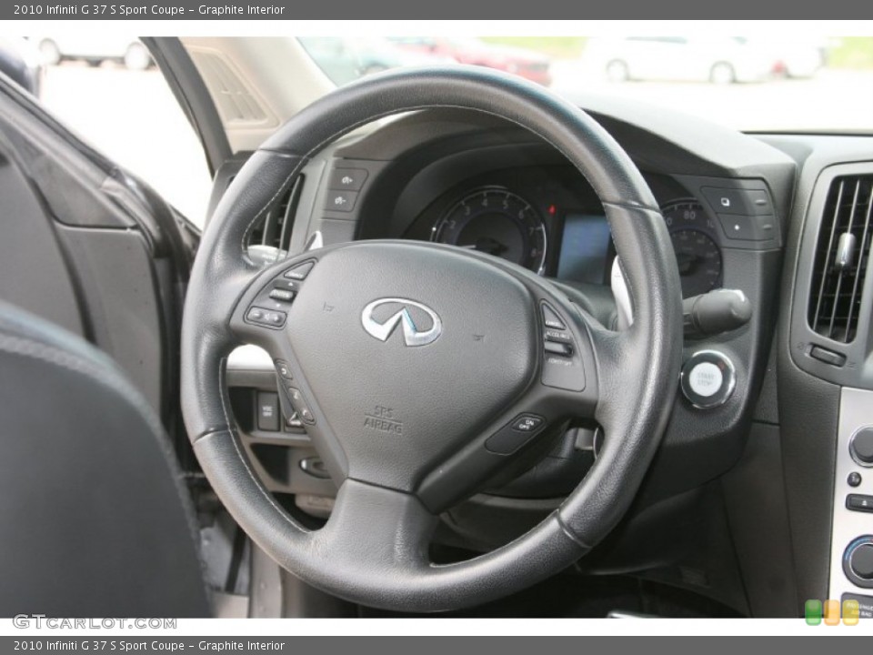 Graphite Interior Steering Wheel for the 2010 Infiniti G 37 S Sport Coupe #52330758