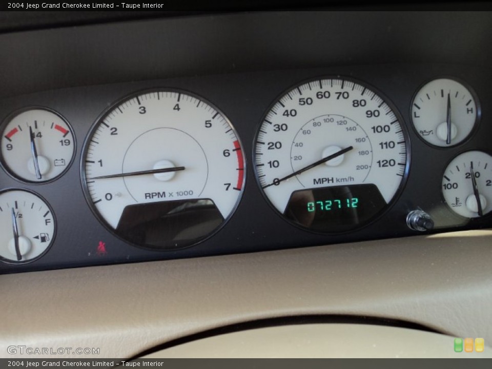 Taupe Interior Gauges for the 2004 Jeep Grand Cherokee Limited #52331187