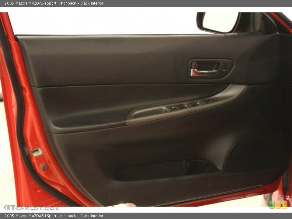 Black Interior Door Panel for the 2005 Mazda MAZDA6 i Sport Hatchback #52331487