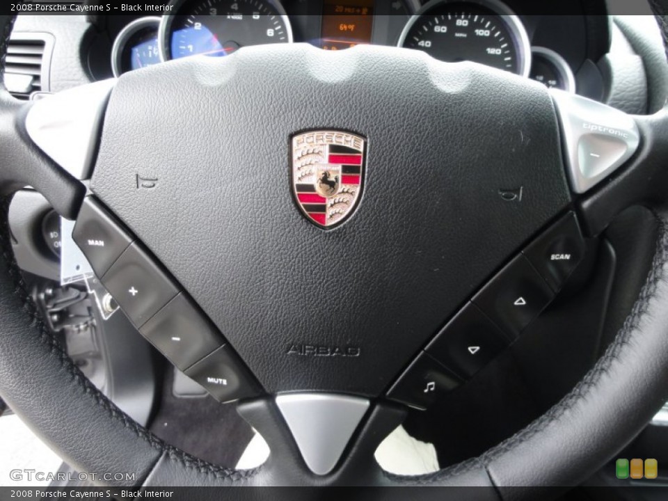Black Interior Steering Wheel for the 2008 Porsche Cayenne S #52331535