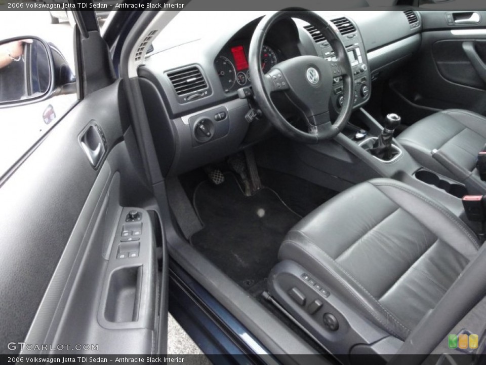 Anthracite Black Interior Photo for the 2006 Volkswagen Jetta TDI Sedan #52332519