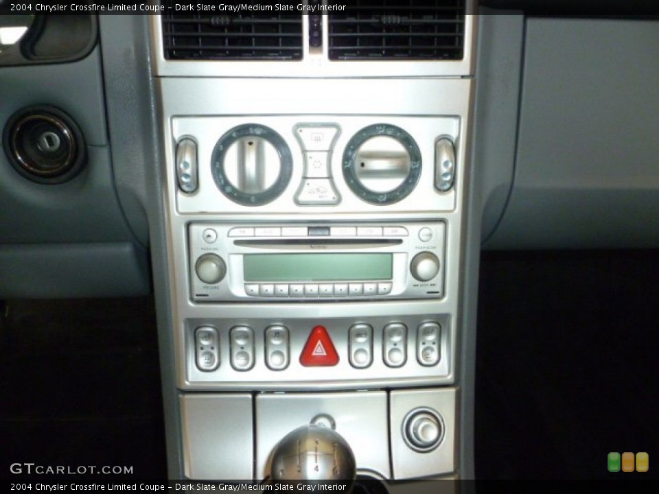 Dark Slate Gray/Medium Slate Gray Interior Controls for the 2004 Chrysler Crossfire Limited Coupe #52332693