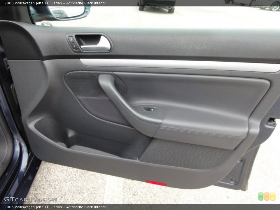 Anthracite Black Interior Door Panel for the 2006 Volkswagen Jetta TDI Sedan #52332702