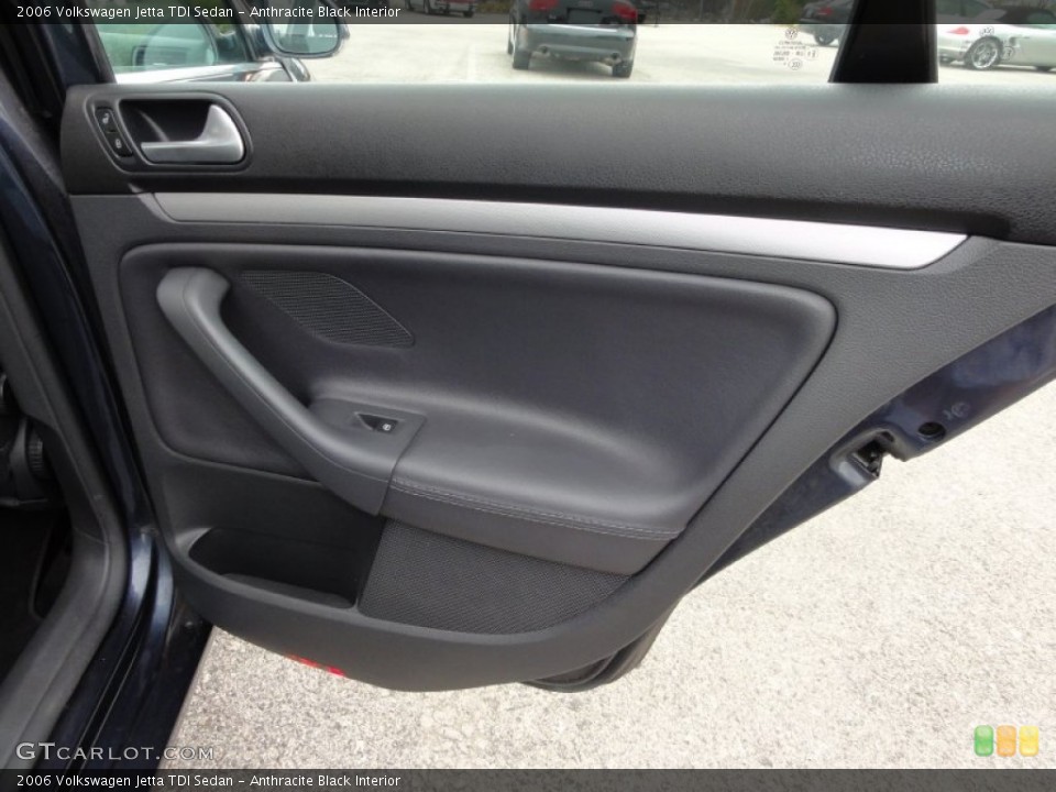Anthracite Black Interior Door Panel for the 2006 Volkswagen Jetta TDI Sedan #52332729