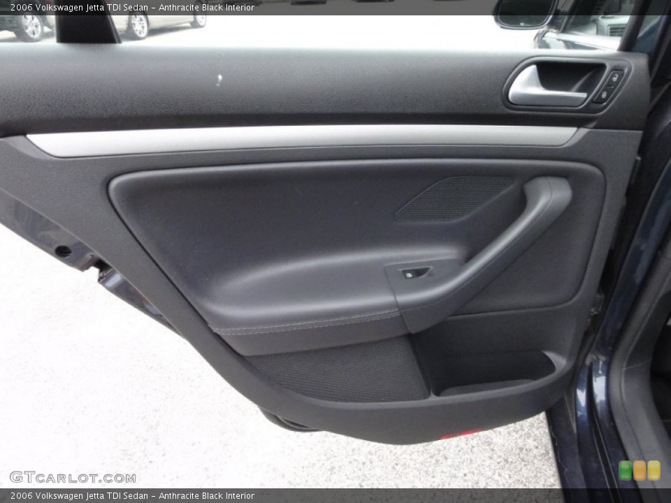Anthracite Black Interior Door Panel for the 2006 Volkswagen Jetta TDI Sedan #52332759