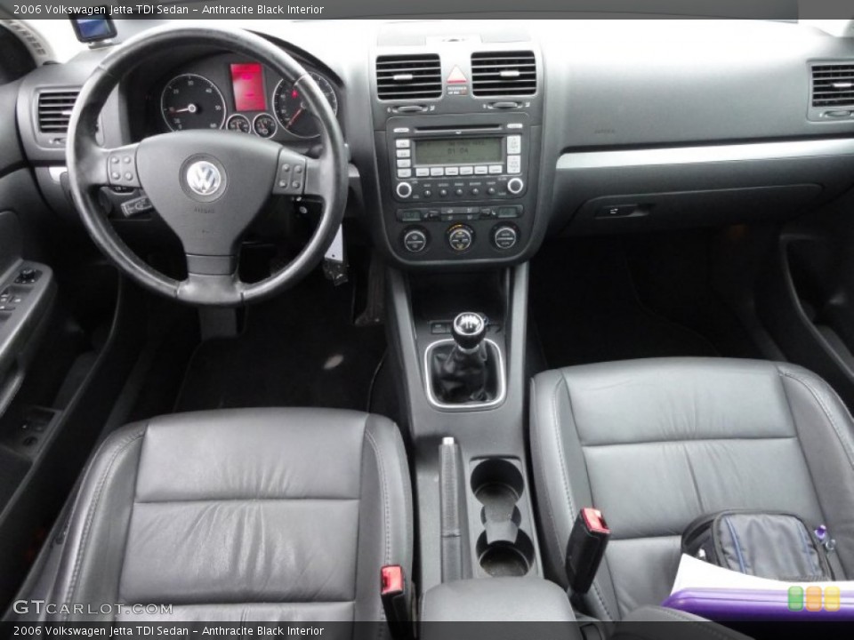 Anthracite Black Interior Dashboard for the 2006 Volkswagen Jetta TDI Sedan #52332774