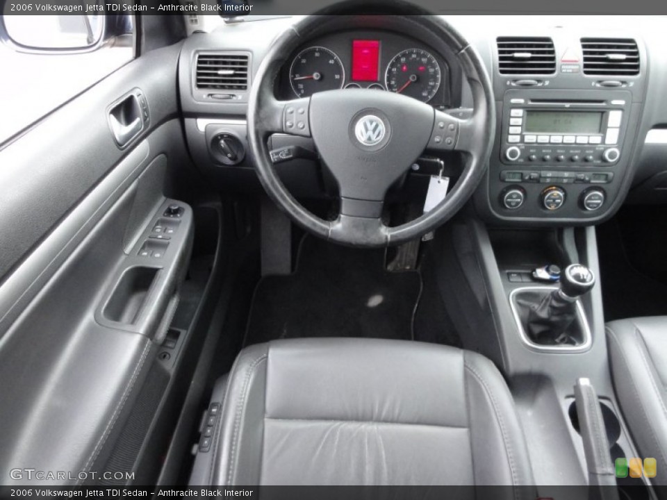 Anthracite Black Interior Controls for the 2006 Volkswagen Jetta TDI Sedan #52332792