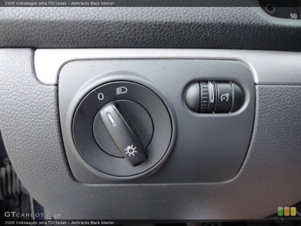 Anthracite Black Interior Controls for the 2006 Volkswagen Jetta TDI Sedan #52333104