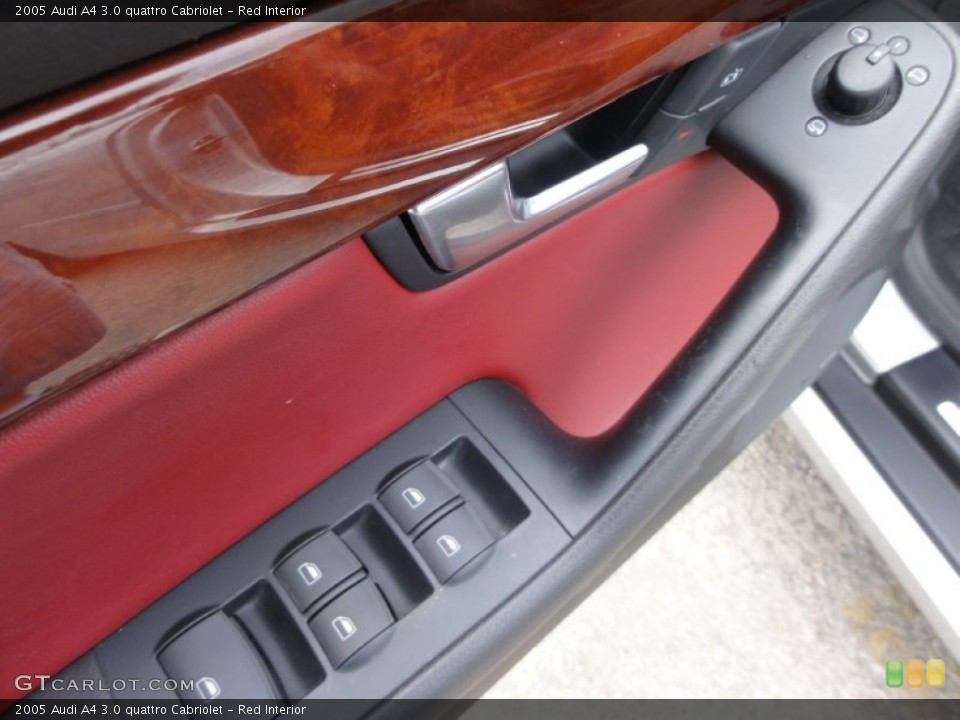 Red Interior Controls for the 2005 Audi A4 3.0 quattro Cabriolet #52333368