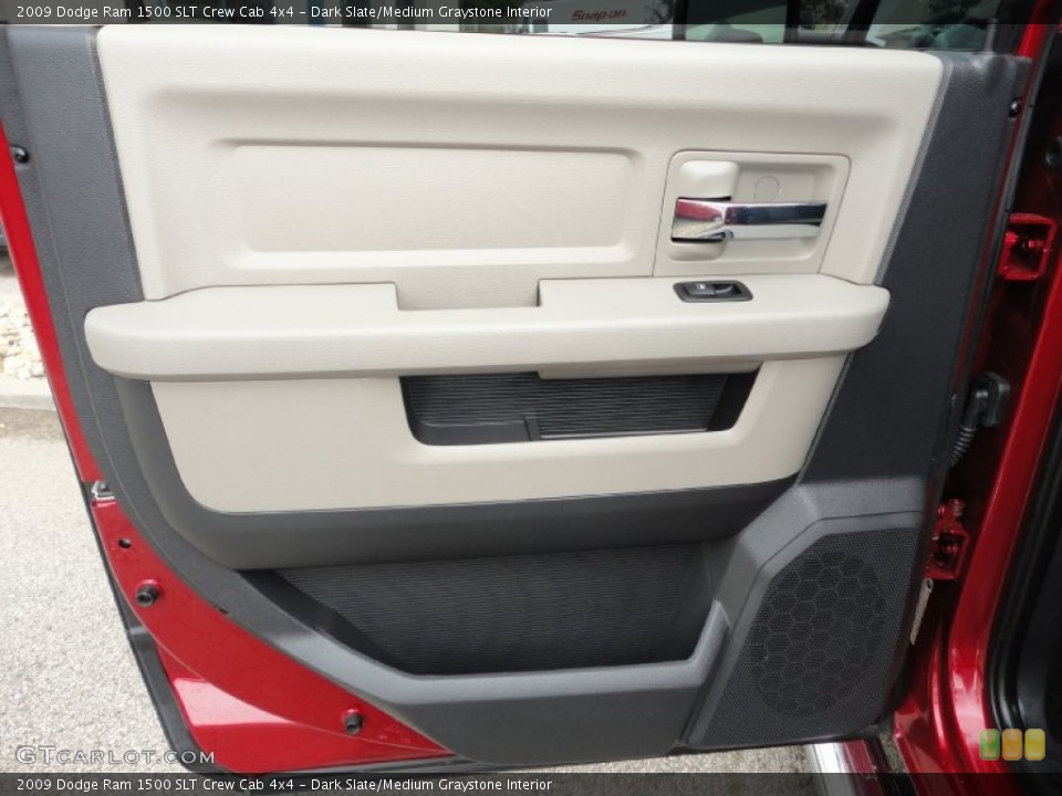 Dark Slate/Medium Graystone Interior Door Panel for the 2009 Dodge Ram 1500 SLT Crew Cab 4x4 #52334841