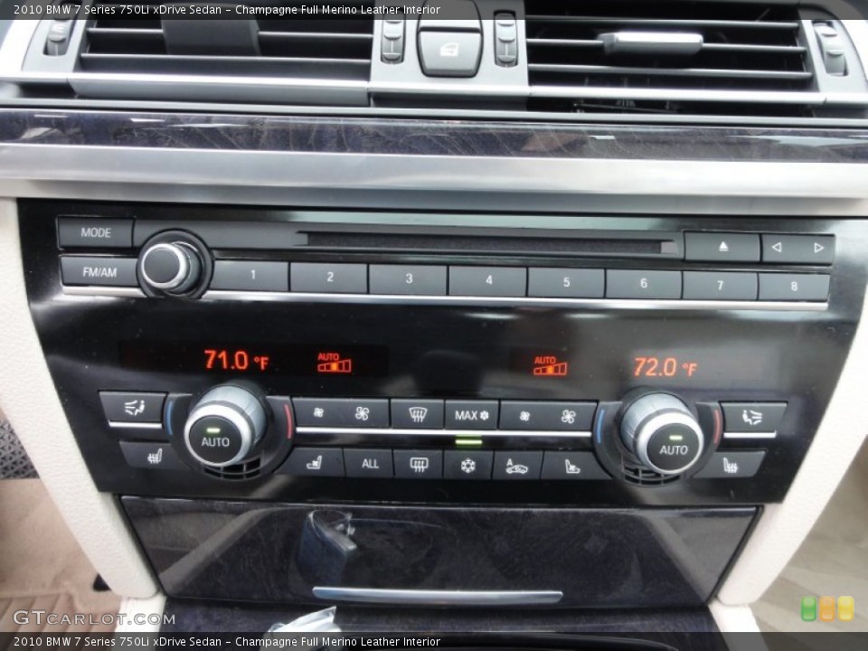 Champagne Full Merino Leather Interior Controls for the 2010 BMW 7 Series 750Li xDrive Sedan #52335270