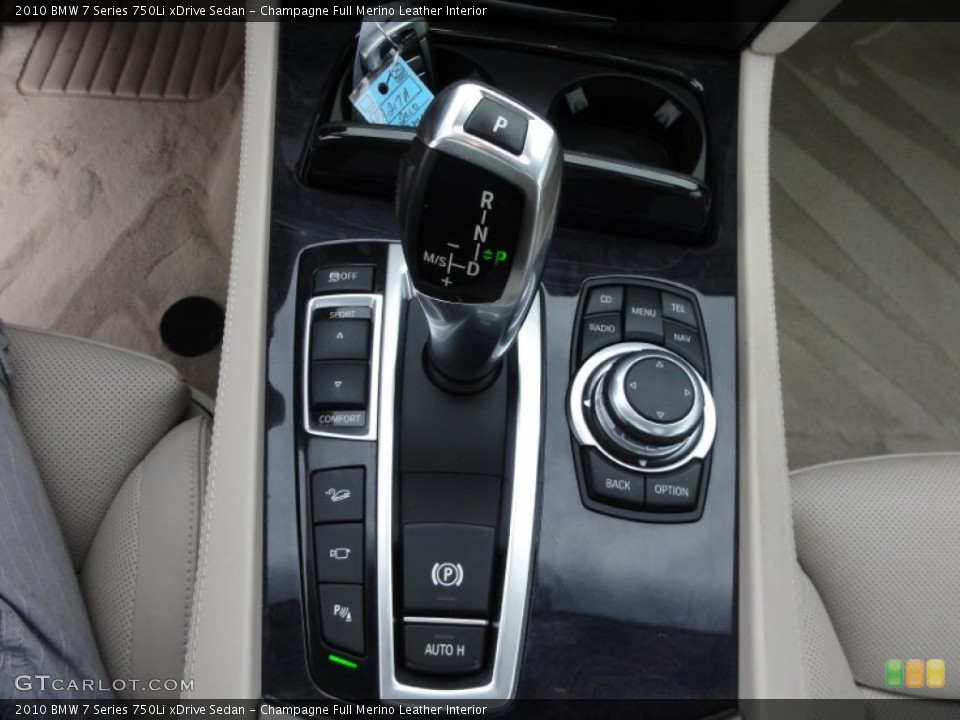 Champagne Full Merino Leather Interior Transmission for the 2010 BMW 7 Series 750Li xDrive Sedan #52335297