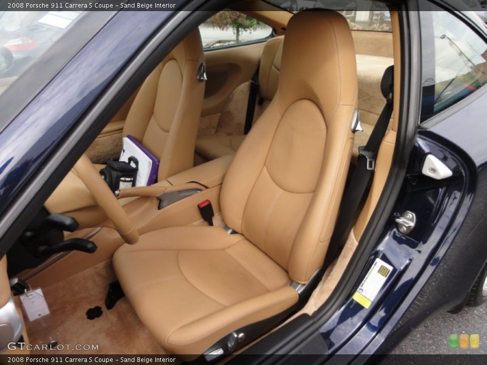 Sand Beige Interior Photo for the 2008 Porsche 911 Carrera S Coupe #52336380