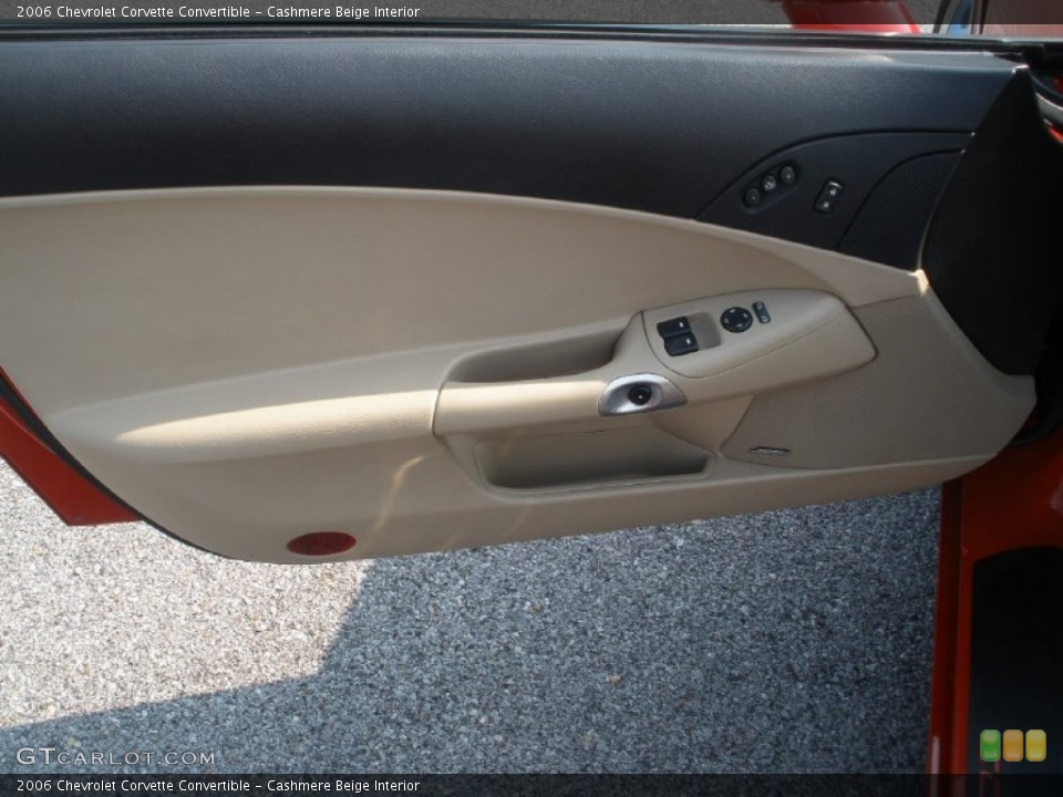 Cashmere Beige Interior Door Panel for the 2006 Chevrolet Corvette Convertible #52339554