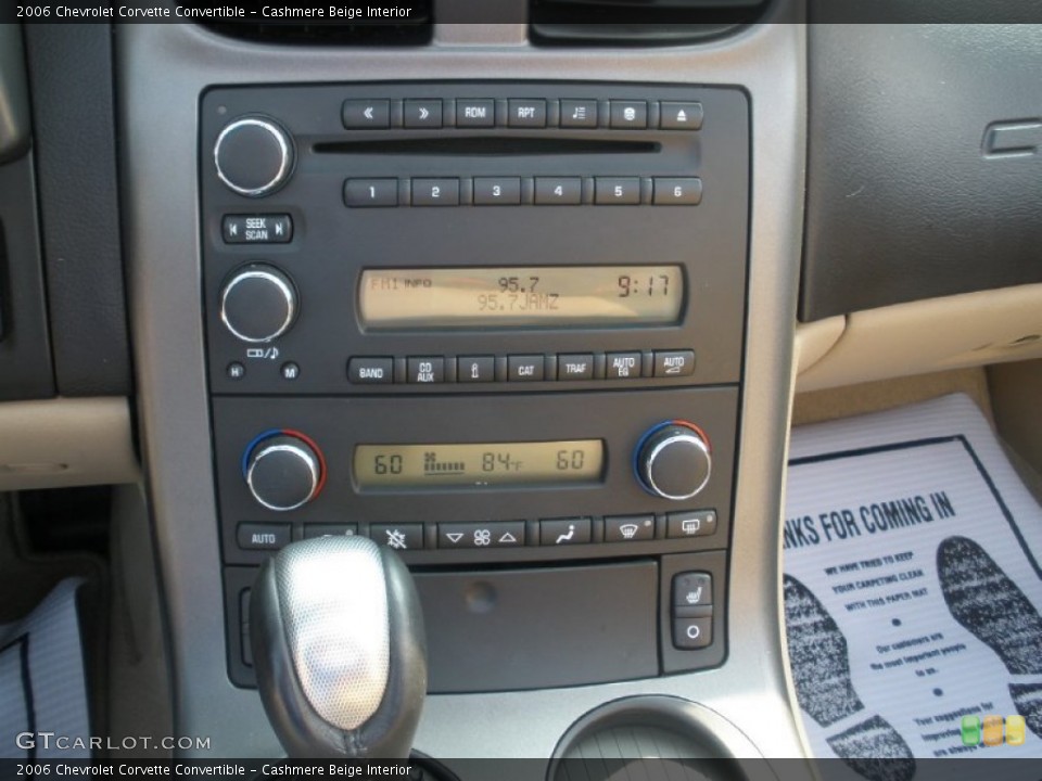 Cashmere Beige Interior Controls for the 2006 Chevrolet Corvette Convertible #52339821