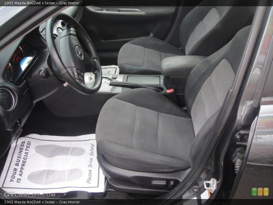 Gray Interior Photo for the 2003 Mazda MAZDA6 s Sedan #52340292