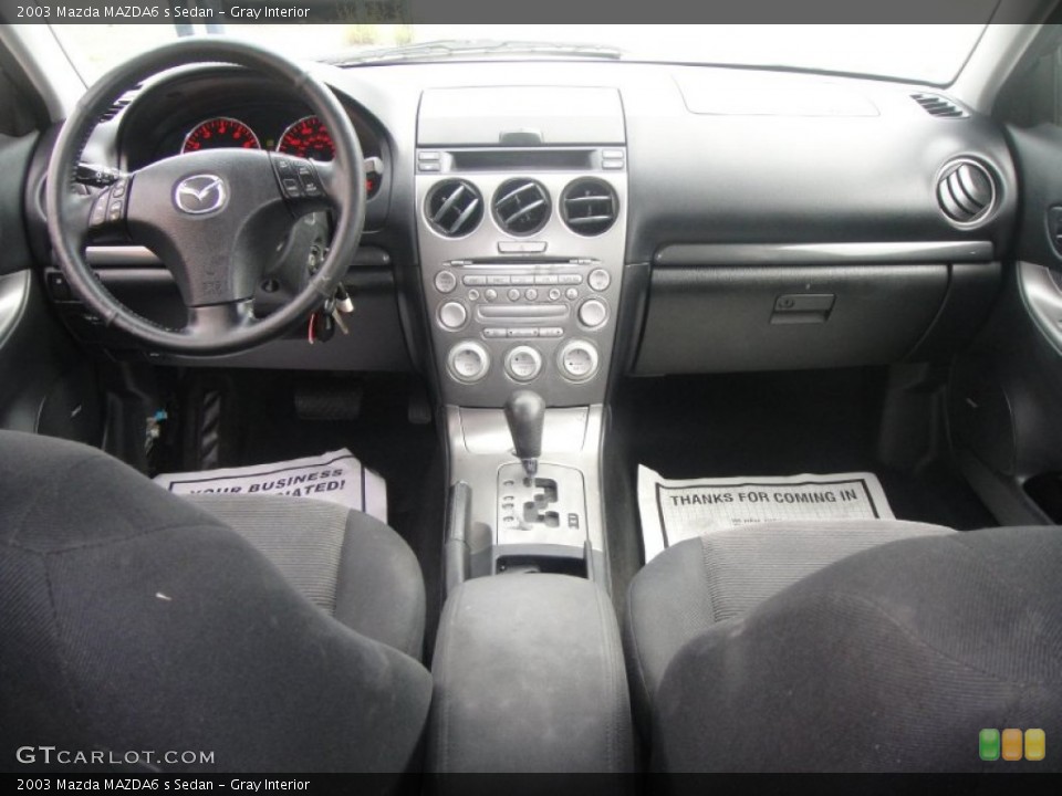 Gray Interior Dashboard for the 2003 Mazda MAZDA6 s Sedan #52340352