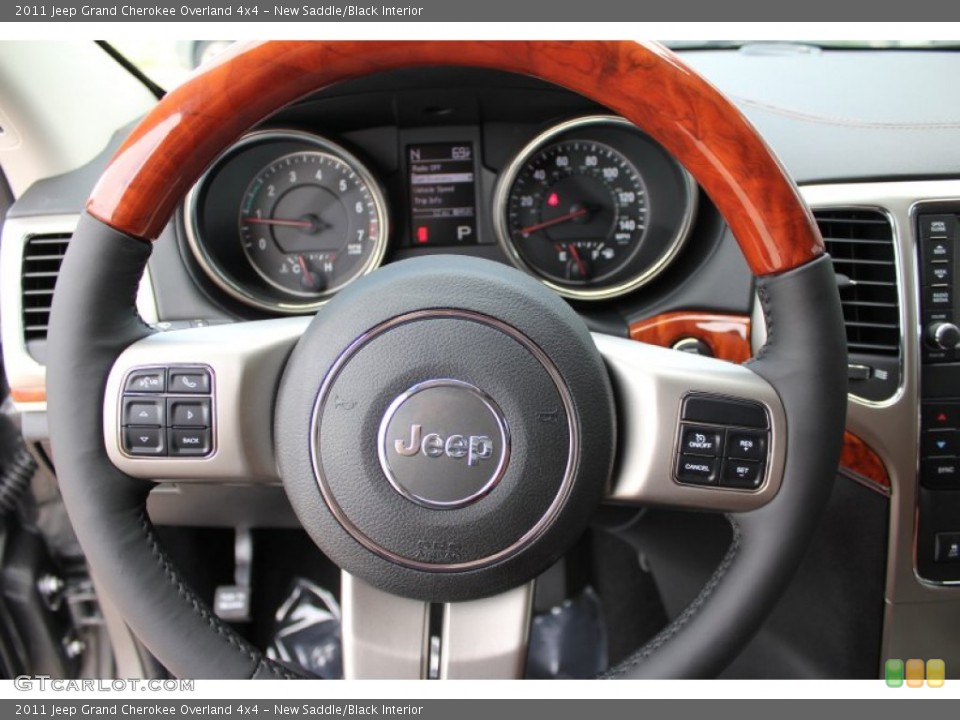 New Saddle/Black Interior Steering Wheel for the 2011 Jeep Grand Cherokee Overland 4x4 #52340622