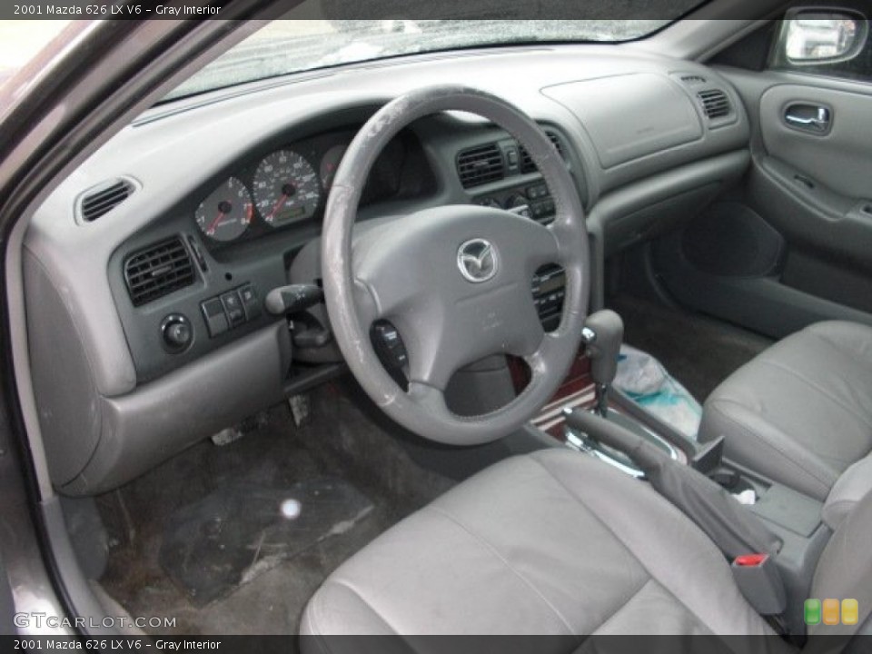Gray 2001 Mazda 626 Interiors