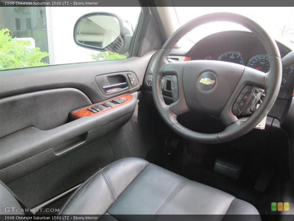Ebony Interior Steering Wheel for the 2008 Chevrolet Suburban 1500 LTZ #52343001